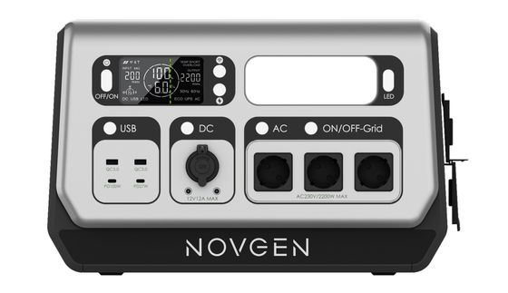 2048WH 2200W نظام تخزين الطاقة الشمسية الشرفة محطة الطاقة المحمولة