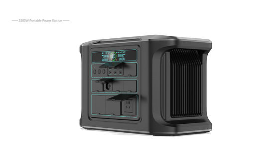 محطة توليد الطاقة المتجددة 2200W مع بطارية Lifepo4