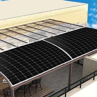الشمس الموجة الشرفة 200W اللحام الشمسي المرن مستطيل لوح شمسي أحادي البلورية