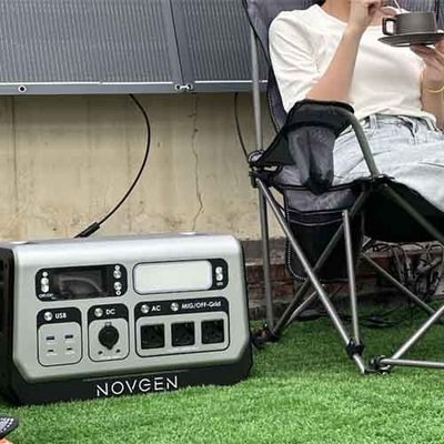 2048WH 2200W محطة توليد الكهرباء بالشرفة تخزين الطاقة الشمسية محطة توليد الكهرباء المحمولة