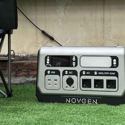 شرفة محطة طاقة تخزين الطاقة الشمسية المحمولة 2048WH 2200W