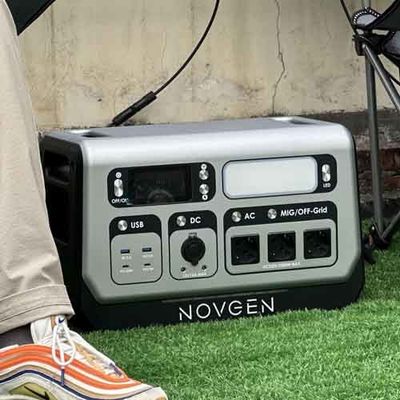 2048WH 2200W محطة توليد الكهرباء المحمولة على الشرفة محطة توليد الكهرباء تخزين الطاقة الشمسية